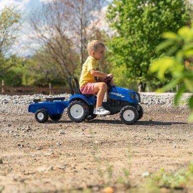 Детский педальный трактор с прицепом New Holland Falk 3080AB от 2 до 5 лет