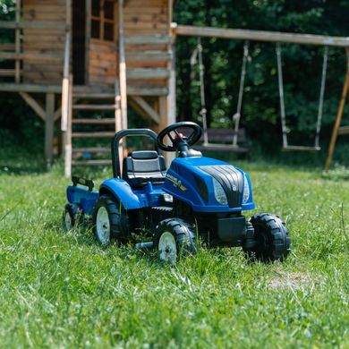 Детский педальный трактор с прицепом New Holland Falk 3080AB от 2 до 5 лет