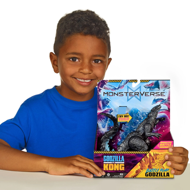 Игровая фигурка со звуком S2 Годзилла готов к бою MonsterVerse Godzilla x Kong Battle Roar Godzilla Playmates Toys 35756N