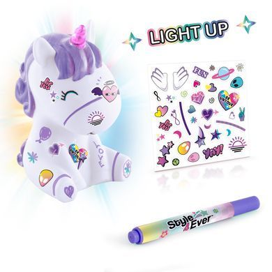 Набор для творчества Style 4 Ever Мой любимец Единорог S Mini Deco DIY Light Up Unicorn Canal Toys OFG267/2