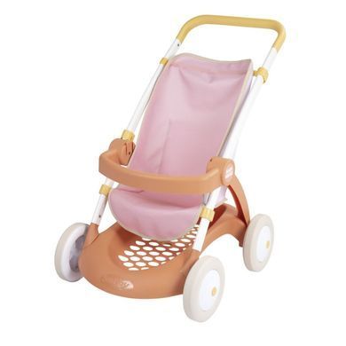 Прогулочная коляска для кукол с корзиной Baby Nurse Smoby 7600254024 терракотовая пудра