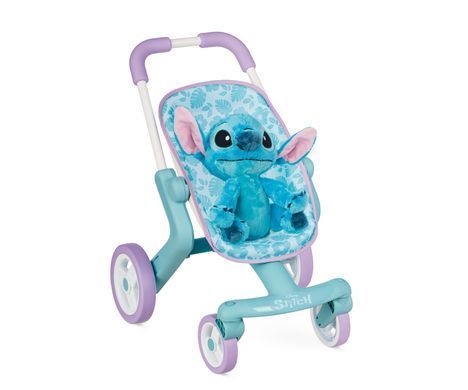 Прогулочная коляска Stitch Pushchair Smoby 7600251225 с плюшевой игрушкой Стич