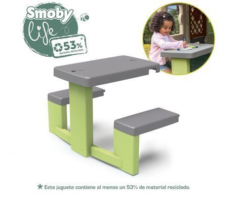 Стол для пикника со скамейками для игровых домиков Smoby Life Picnic Table 7600810927