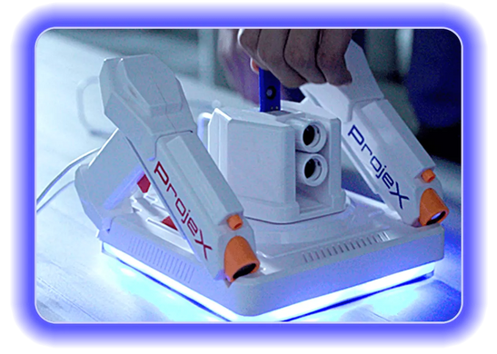 Уценка Проекционная аркадная игра с двумя бластерами Проектор ProjeX Animated Laser X NSI 52608