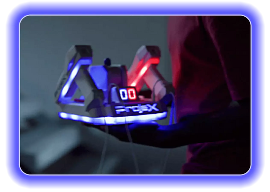 Уценка Проекционная аркадная игра с двумя бластерами Проектор ProjeX Animated Laser X NSI 52608