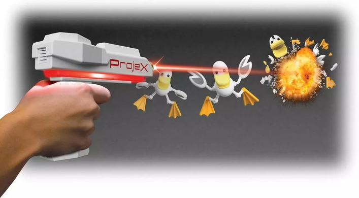 Уценка Проекционная аркадная игра с двумя бластерами Проектор ProjeX Animated Laser X NSI 52608