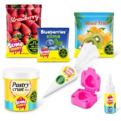Игровой набор со слаймами Slime Mart Shopping Bag Фруктовый тарт Zuru 15901E