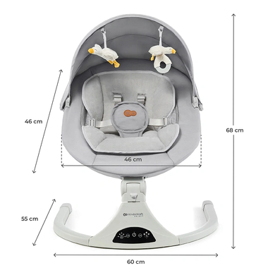 Кресло-качели Kinderkraft Tulsy Gray KBTULS00GRY0000