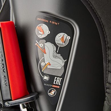 Уценка Автокресло Viaggio 1 Duo-Fix K Rouge Peg-Perego IMDA020035DX13DX79 (черное с красным)