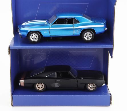 Набiр металевих машинок Форсаж (1:32) 1969 Chevrolet Camaro та 1968 Dodge Charge Widebody Jada Toys 253202013