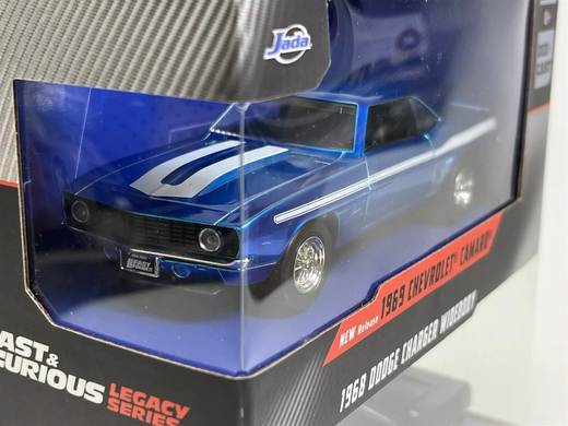 Набiр металевих машинок Форсаж (1:32) 1969 Chevrolet Camaro та 1968 Dodge Charge Widebody Jada Toys 253202013