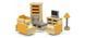 Деревянный набор мебели PolarB Sitting Room для гостиной кукольного домика Viga Toys 44037