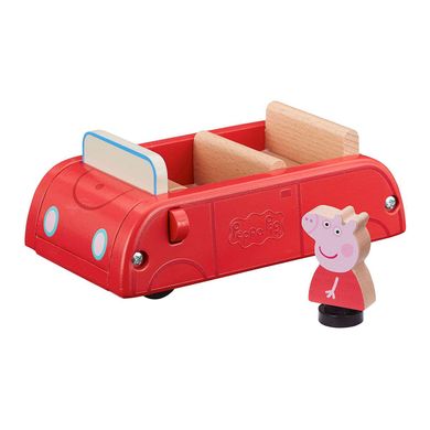 Дерев'яний ігровий набір машина Свинки Пеппи Wooden Red Car Peppa Pig 07208