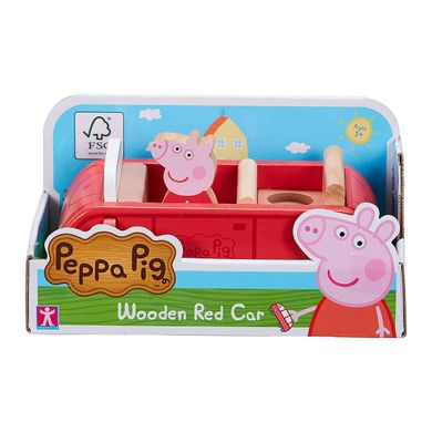 Дерев'яний ігровий набір машина Свинки Пеппи Wooden Red Car Peppa Pig 07208