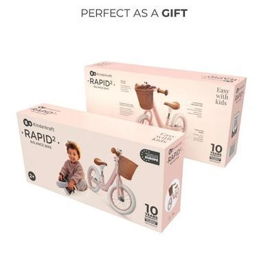 Двухколесный беговел Kinderkraft Rapid 2 Pink KRRAPI02PNK0000