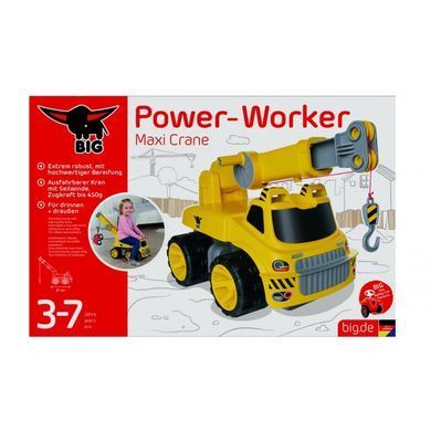 Екскаватор каталка Power Worker Maxi Crane Big 55816 від 3 років