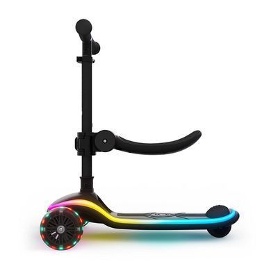 Складной самокат 2 в 1&nbsp;Kinderkraft Raket Up Black KRRAUP00BLK0000 RGB LED&nbsp;дека и колеса