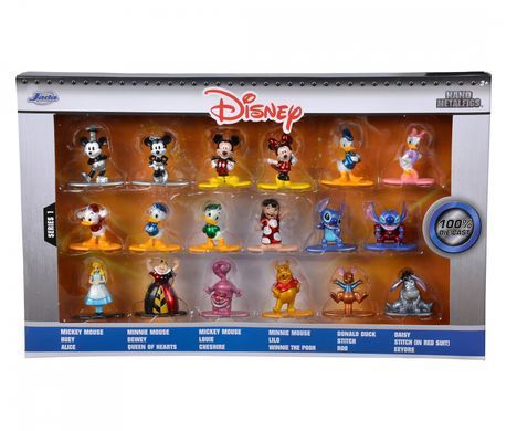 Набор металлических коллекционных фигурок Дисней 1 Jada Toys 253075005, высота 4 см, 18 шт.