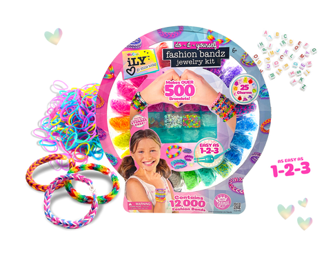 Уценка Мега-набор для творчества создания браслетов из резинок Fashion Bandz Jewelry Kit iLY WeCool 112506