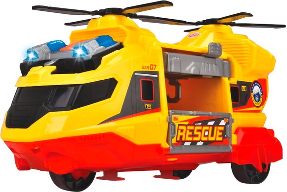 Іграшковий гелікоптер з ношами Служба порятунку Helicopter Dickie Toys 3306023 зі звуом та світлом