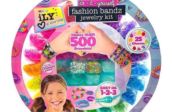 Уценка Мега-набор для творчества создания браслетов из резинок Fashion Bandz Jewelry Kit iLY WeCool 112506