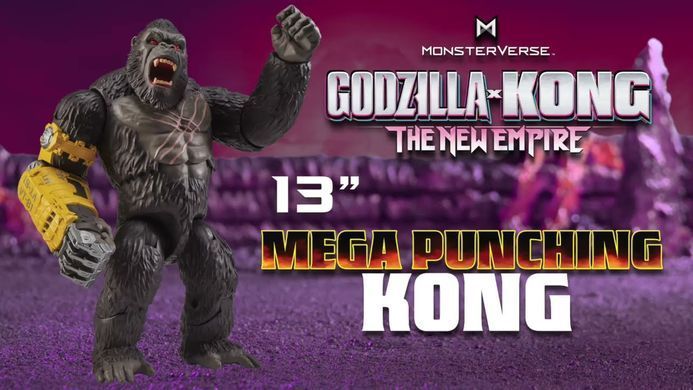 Фигурка Мегамощный удар Конга Mega Punching Kong Godzilla vs. Kong Playmates 35585 свет, звук