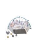 Дитячий розвиваючий килимок 2в1, басейн з кульками MoMi PASTEL MAED00017