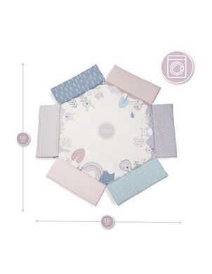 Детский развивающий коврик 2в1, бассейн с шариками MoMi PASTEL MAED00017