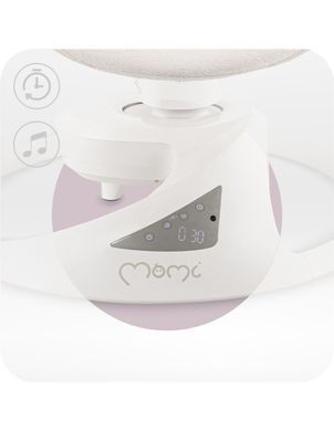 Электрические качели MoMi PEARL beige BULE00039 с пультом дистанционного управления