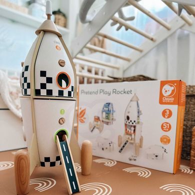 Деревянный игровой набор Ракета Pretend Play Rocket Classic World CW50528