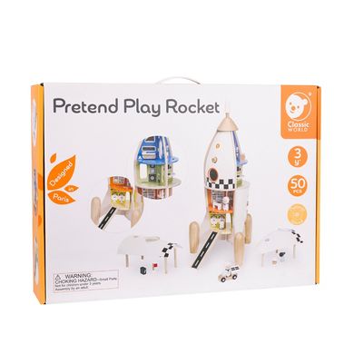 Деревянный игровой набор Ракета Pretend Play Rocket Classic World CW50528