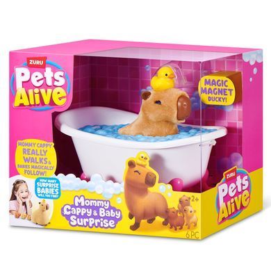 Інтерактивна іграшка Мама капібара з сюрпризом Mommy Capybara and Baby Surprise Pets Alive 9574