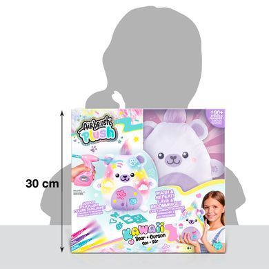 Набір для творчості Ведмежа AirBrush Plush Kawaii Style 4 Ever Canal Toys AIR067 з аерографом