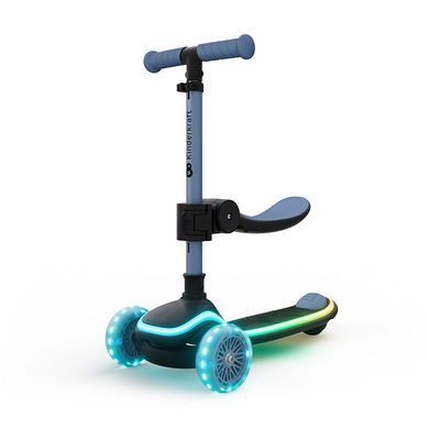 Складний самокат 2 в 1 Kinderkraft Raket Up Blue KRRAUP00BLU0000 RGB LED дека і колеса