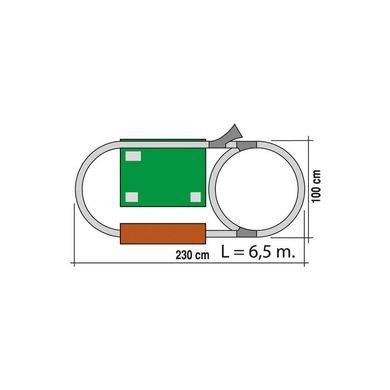 Залізниця Pequetren 720 Renfe AVE (світло), 6.5 м.