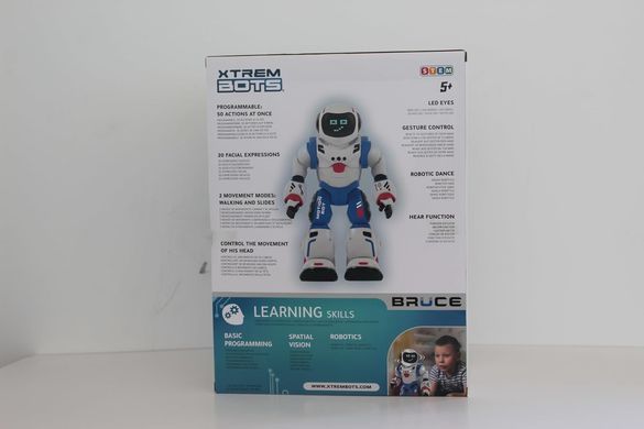 Уценка Брюс программируемый робот на радиоуправлении Bruce Xtrem Bots BlueRocket XT3803503
