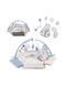 Детский развивающий коврик 2в1, бассейн с шариками MoMi PASTEL MAED00017