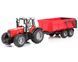 Трактор з причепом (1:16) Massey Ferguson 7480 Bruder 02045