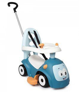 Машинка-каталка з батьківською ручкою Blue Ride Maestro Carrier 3в1 Smoby 720304 блакитна
