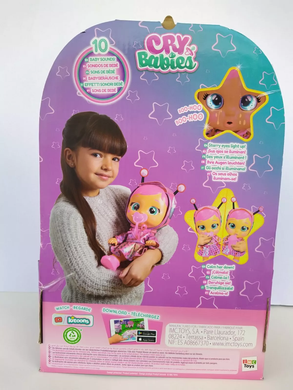 Уценка Интерактивная кукла Леди Плакса со сияющими глазами (30 см) Lady Cry Babies Stars Etoiles IMC Toys 911383