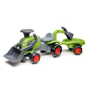 Дитячій трактор-каталка з причепом й двома ковшами BabyClaas Falk 312N від 1 року