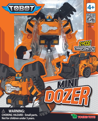Уценка Игрушка-трансформер Tobot&nbsp;Детективы Галактики С3 мини Дозер Young Toys 301146