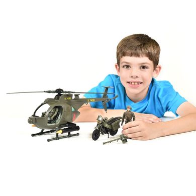 Уценка Игровой набор многоцелевой вертолет MH-6 Sunny Days Elite Force 101860