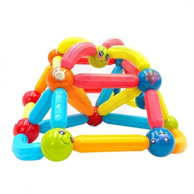 Учебный магнитный конструктор (76 эл.) Magnetic stick Blocks Woopie Toys 45180