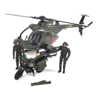 Уценка Игровой набор многоцелевой вертолет MH-6 Sunny Days Elite Force 101860