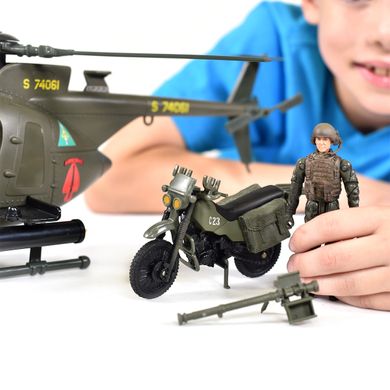 Уценка Игровой набор многоцелевой вертолет MH-6 Sunny Days Elite Force 101860