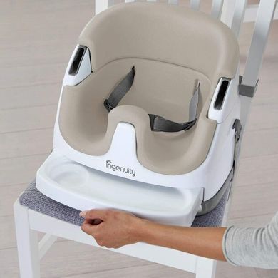 Детское сиденье-бустер Baby Base 2 в 1 Cashmere Ingenuity 10678