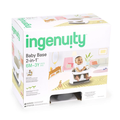 Детское сиденье-бустер Baby Base 2 в 1 Cashmere Ingenuity 10678