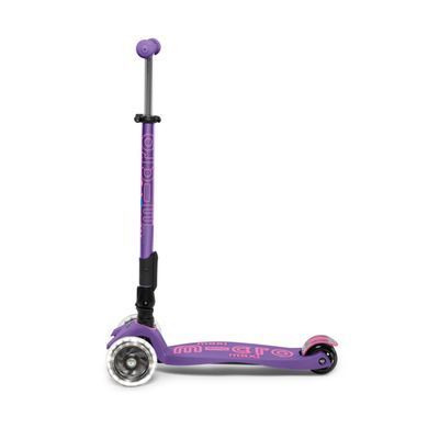 Детский самокат складной (до 50 кг) Maxi Micro Deluxe Foldable LED Purple MMD100 фиолетовый
