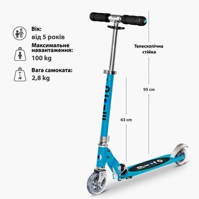 Складной двухколесный самокат Micro Sprite SA0024 (до 100 кг)